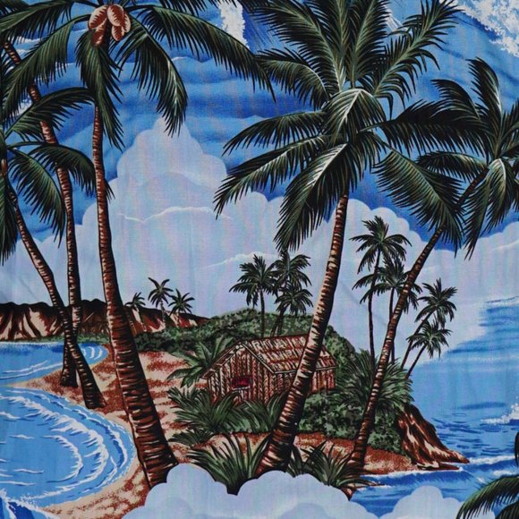 Halekulani Hawaiian Surf Shirt - Made in Hawaii - Picture 5 of 6